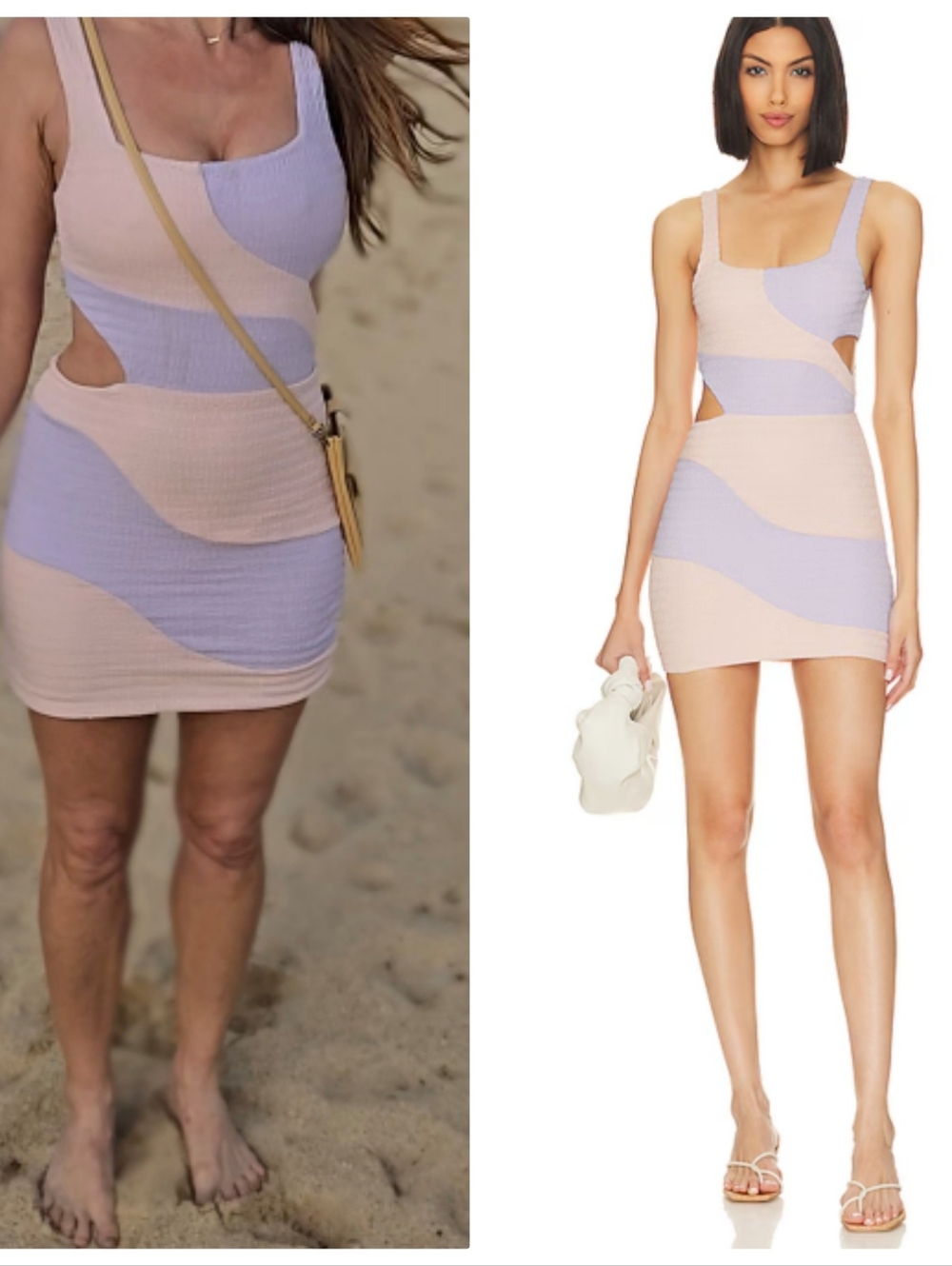 Revolve Popsicle Lovers & Friends Pastel Catch A wave Lilac Mini Dress S
